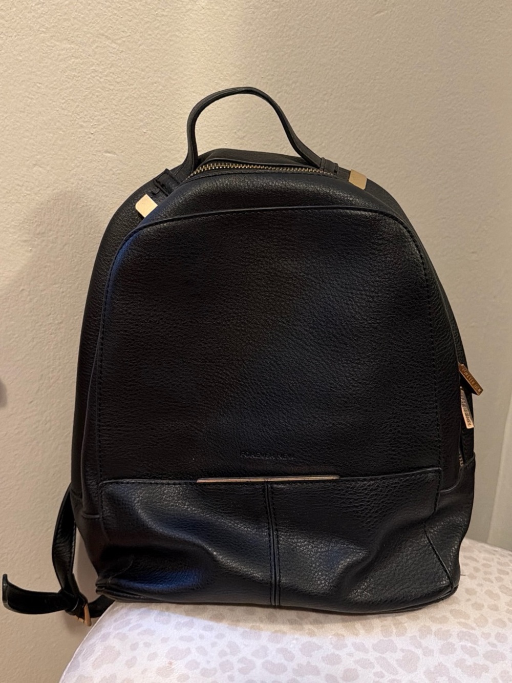 Woman’s Forever New Black Backpack - Classic Everyday Carry